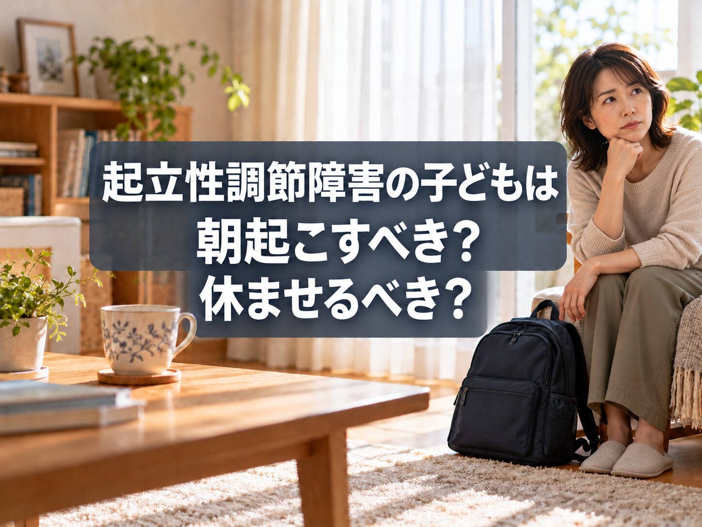 起立性調節障害の子どもを朝起こすか悩む京都の保護者